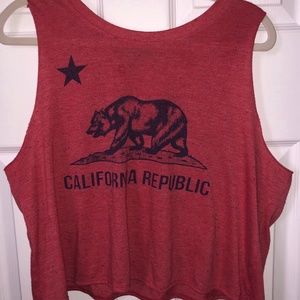 Forever 21 California Republic Muscle Shirt